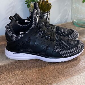 APL X Lululemon Ascend TechLoom Black & White Running Sneakers Shoes Size 9.5